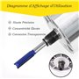 Gasea 3PCS Jeu de Collets Mandrin à Pince de Machine de Gravure Adapteur Collets Mandrin 6.35mm 8mm 6mm Pour Machine de Coupe Él