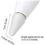 Lot de 8 embouts de rechange compatibles avec Apple Pencil 1ère 2ème génération Apple Pencil Embouts de protection en silicone p