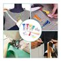 Appareils à Biais 4 Tailles Biais de Couture avec Épingles à Coudre & Pieds-de-biche Machine & Poinçon & Clips Pinces pour 6mm/1