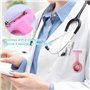 WIYETY Lot de 6 montres d'infirmière : montres d'infirmière avec clip & étui en silicone extensible et pointeur lumineux, montre