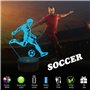 FULLOSUN Soccer Night Light, 3D Optical Illusion Lamp for Soccer Fan, Idea Birthday Xmas Gifts for Sport Fan Boys Girls with Rem