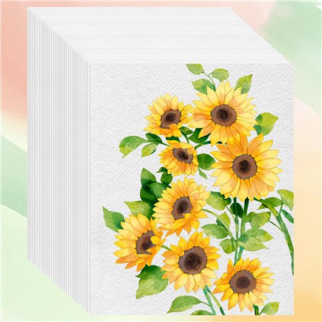 JTWJTT 50 Feuilles Papier Aquarelle A4