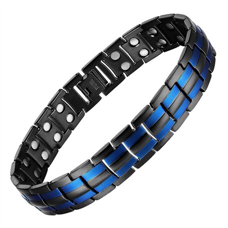 MagEnergy Bracelets magnétiques en acier titane pour homme