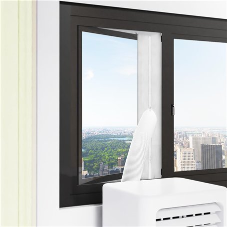 FERRGIA 400CM Kit Calfeutrage Climatiseur Joint de Fenetre Fonctionne avec Les Unités de Climatisation et Sèche-Linge
