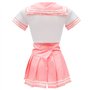 ROSVAJFY Femme Costume Cosplay Écolière Sexy JK Uniform, Halloween Schoolgirl Ensemble Lingerie, Étudiante Jeu Rôle Sous-Vêtemen