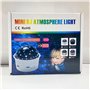 Boule Disco USB Lumière de Fête, Portable Jeux de Lumiere RGB Couleurs LED Lampe de Scène Disco Boule à Facette Fête Éclairage C