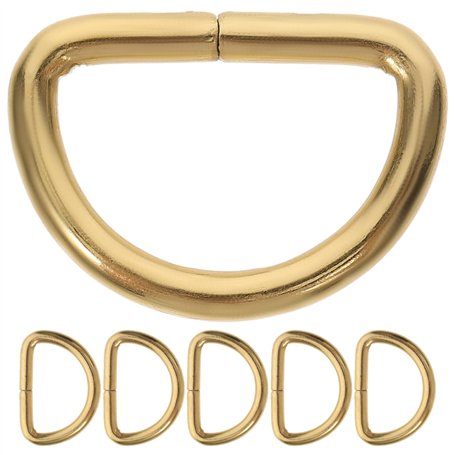 Healifty 20pcs D Forme Anneaux En MéTal D Anneau Polyvalent D Anneau Accessoires Pour Bricolage Colliers De Chien Harnais Sangle