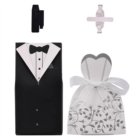 100 Pièces Boite a Dragee Mariage