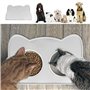 1 tapis de nourriture pour animaux de compagnie, tapis de nourriture pour chat et chien, tapis de nourriture antidérapant en sil