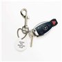 Fermoir à boulon - Porte-clés à clip de ceinture - En acier inoxydable - Mousqueton pivotant - Laisse pour animal domestique - M