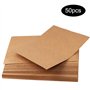 Dtaeye Carte Kraft 50 Pièces Cartes en Papier Kraft Carte Blanche Vierge Papier Kraft Marron Rond Cartes de Message Carte de Voe