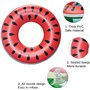 Bouée de sauvetage de pastèque, Bouée de sauvetage gonflable gonflable flottant piscine ronde pour la plage ou la piscine pour e
