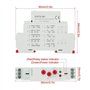 Module de relais, AC/DC 12V 240V GRT8-M1 relais de temporisation multifonctions, module de relais monté sur rail Din avec 10 fon