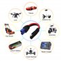 GINTOOYUN Câble EC5 vers SAE, fiche EC5 F/M vers connecteur SAE, câble d'alimentation automobile 10AWG pour batteries de panneau