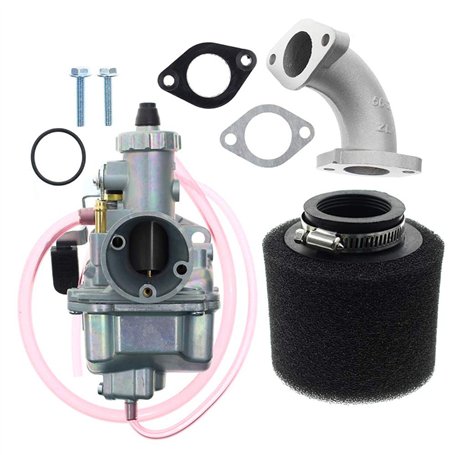 Carrfa VM22 Kit Carburateur 26mm pour Mikuni Pipe D'admission Pit Dirt Bike 110cc 125cc 140cc Lifan YX