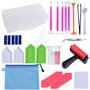 124 Pcs Outils de Broderie Diamant, Kit Accessoires de Peinture Diamants Avec Boîte de Rangement Diamant, Point Stylo Rapide, Co