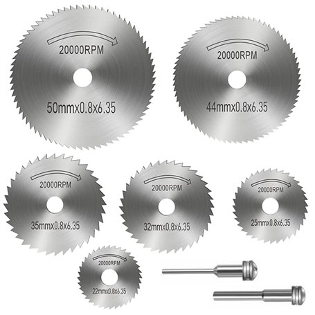 Lot de 8 Lames de scie en acier rapide