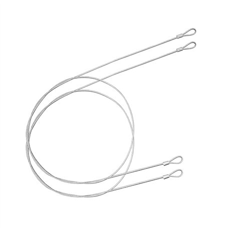 Lot de 2 câbles antivol de sécurité en acier inoxydable de 121