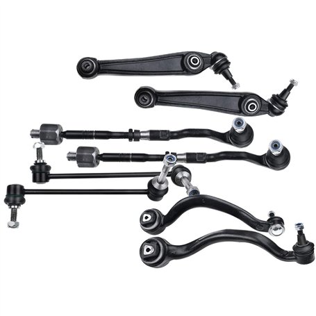 Frankberg 4x Bras de suspension+2x Articulation axiale+2x Barre de couplage Avant Compatibles avec X5 E70 Tous Moteurs SUV 2006-