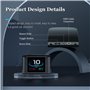 AMROOLOO Auto HUD Head Up Display, Compteur de vitesse digital OBD Smart avec alarme de survitesse, KMH & MPH, 2.2'' TFT LCD Scr