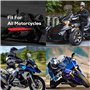 Pare-Brise et déflecteurs de Moto, déflecteurs pour Moto becquet déflecteur d'air Spoiler de Pare-Brise Universelle Modifiée Cli