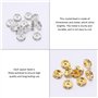 Lot de 400 perles en métal et strass pour bracelet - Accessoires de bricolage - Perles d'espacement en cristal pour la fabricati