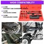 Zoomtools Ensemble de 13 pièces de disjoncteur de chaîne de moto, outil de rivetage de chaîne et kit de rivetage