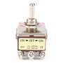 Interrupteur à Bascule 15A/250VAC 10A/380VAC Interrupteur à Bascule on-Off-on 4PDT 3 Positions 12 Broches pour Voiture, Bateau, 