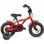PROMETHEUS BICYCLES Velo Enfant 3 Ans Garcon vélo Fille 12 Pouces a Roulette pour 3 a 5 Ans - BMX en Rouge