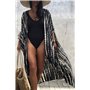 YOUKD Bohemian Kimono à Manches Longues Cardigan Beach Maillot de Bain Cover Up Maxi Dress pour Les Femmes