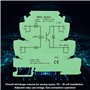 MRD-060D2 Module de relais, Module de Relais Statique Entrée CC 4-32 V Sortie CC 1-60 V Ultra Mince Module Relais 6,2 mm TS-35 I