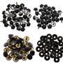 BetterJonny Lot de 180 vis à bouton-pression, 60 sets en acier inoxydable Snap Fasteners Press Stud Kit avec 3 outils de réglage