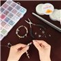 USHOP Kit Bijoux Creation Adulte,Pour La Fabrication De Collier Boucle D'oreille Bracelet,Accessoires De Bricolage,Convient Adul