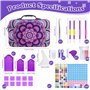 KIMIGO Diamond Painting Accessoires | Boîte Diamond Painting Rangement 70 Emplacements avec Outils et Entonnoir | Kit Complet po