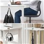 Jesustree Crochet de Sac à Main Pliable, 6 Piece Accroche Sac a Main Table en Métal, Anti-dérapant Crochets de bureau pour Burea
