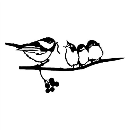 CMOISO Silhouette Doiseau en Métal