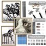 KALOUR 84 Pièces Kit de Dessin et Croquis, Fournitures d'Art Professionnelles avec Carnet de Croquis, Inclut un Tutoriel, Crayon