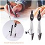Ensemble de Géométrie, Kit Geometrie Compass pour la Géométrie Kit de Géométrie Mathématique pour Les élèves Dessins Techniques 