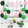 bannière d'anniversaire Happy Dope rose