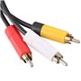 CHILDMORY Câble AV pour Xbox 360 Slim 3 RCA Audio composite ABS TV Câble audio-vidéo pour XBOX 360 Slim
