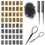Keboyoe 48 Pièces Perles de Barbe Viking Barbe Perles Rune Bijoux Alliage Perles de Rune Viking Avec Pince à Cheveux