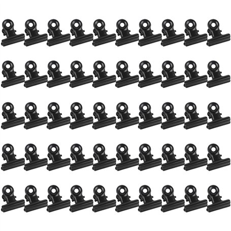 Bigxin 50pcs Clip De Papier Noir