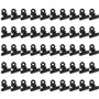 Bigxin 50pcs Clip De Papier Noir