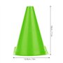 Alomejor 6Pcs 18cm Cônes de Circulation Cônes Plots en Plastique Cônes de Marqueurs Aide Entraînement d'Agilité Vitesse pour la 
