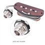 Micro pré-câblé avec prise d'entrée, pick-up pièces de rechange pour Cigar Box guitare à 4 cordes