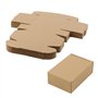JAPCHET Lot de 20 boîtes d'expédition en carton ondulé marron 15 x 10 x 5 cm