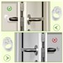 12 Pièces Porte en Silicone Anti-Poignée Protection Poignee Porte De Mur Et De Meubles de fenêtre, Flexible et étirable (Transpa
