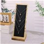 BOBOZHONG Porte Bijoux,Présentoir à Collier Chevalet,26 x 10 cm,Porte Collier en Bois,Rangement Bijoux Organisateur,Support de V