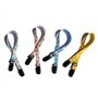 Lot de 4 clips et sangles réglables pour faire d'une serviette de table un bavoir pour bébé ou personne âgée Couleurs assorties