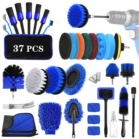 UCAMP 37 Pcs Lot de Brosse Nettoyage Voiture